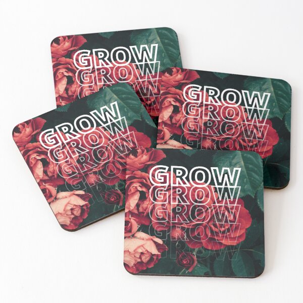 Item preview, GROW (above) - Romantic Bright Red Flowers, Floral Petals, Fantasy Aesthetic designed and sold by AliceSLee.