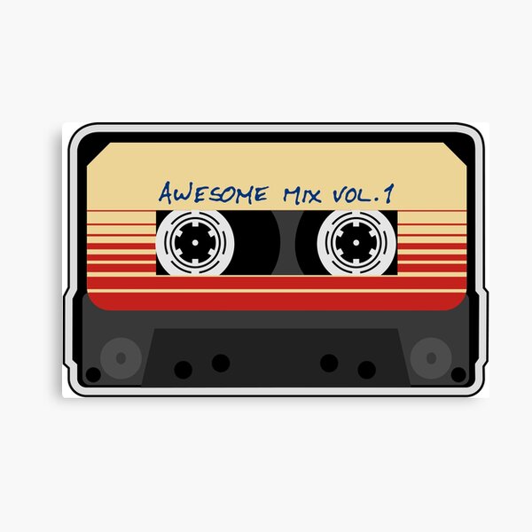 Awesome Mixtape Vol 1, Tape, Music, Retro Leinwanddruck