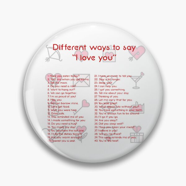 Item preview, Different Ways To Say I Love You designed and sold by NinjaKlee.