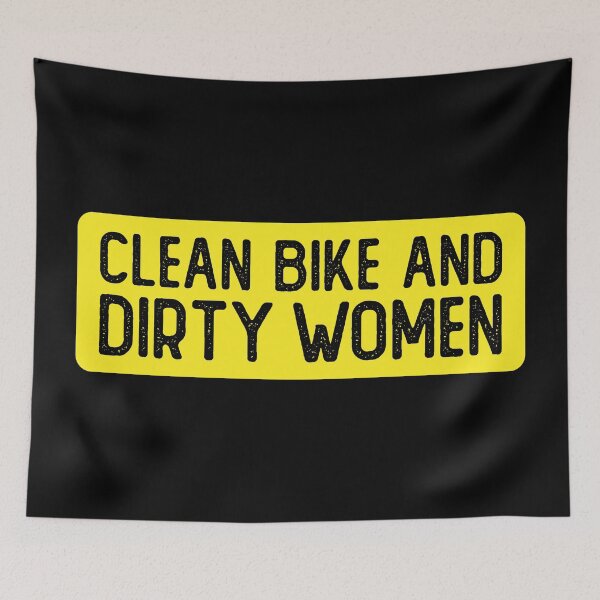 Item preview, Clean Bike And Dirty Women Funny Bumper designed and sold by Sour Soul.