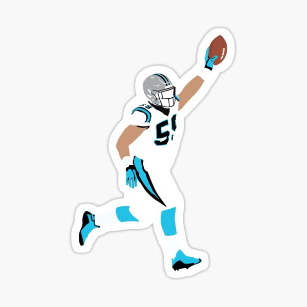 johnnystackart Christian McCaffrey CMC Jersey SF Shirt Sticker