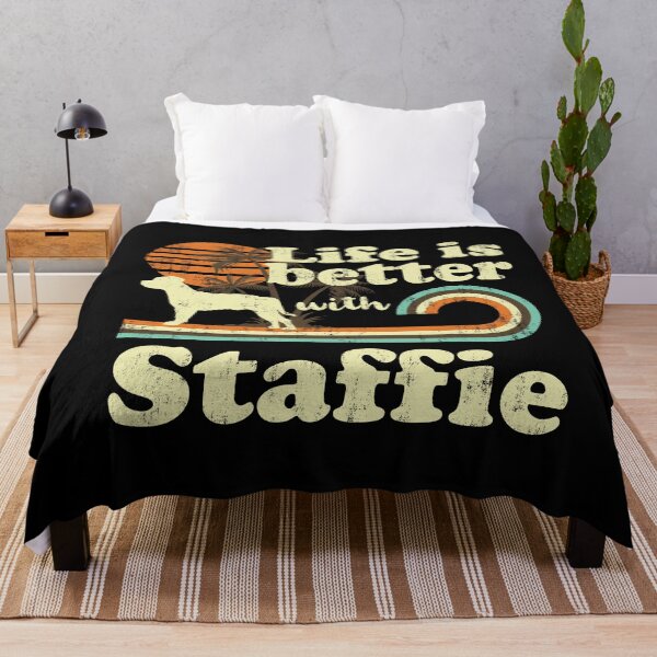 Item preview, Life is Better with Staffordshire Bull Terrier Vintage designed and sold by rafaeltto.