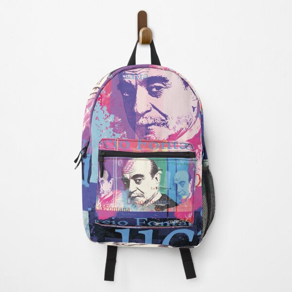 Item preview, Lucio Fontana portrait, aesthetic collage designed and sold by Mauswohn.