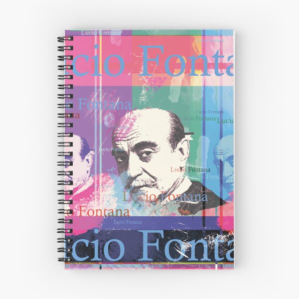 Item preview, Lucio Fontana portrait, aesthetic collage designed and sold by Mauswohn.