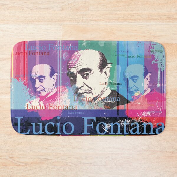 Item preview, Lucio Fontana portrait, aesthetic collage designed and sold by Mauswohn.
