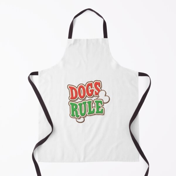Item preview, 'Dogs Rule' (White) designed and sold by The Button Gal.