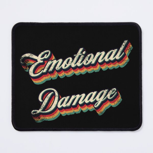 Item preview, Retro Vintage Emotional Damage designed and sold by Whimsical Thinker.