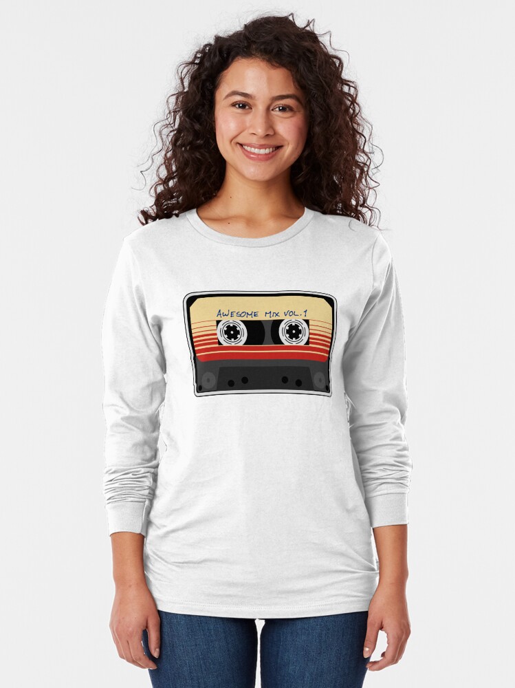 Alternate view of Awesome Mixtape Vol 1, Tape, Music, Retro Long Sleeve T-Shirt