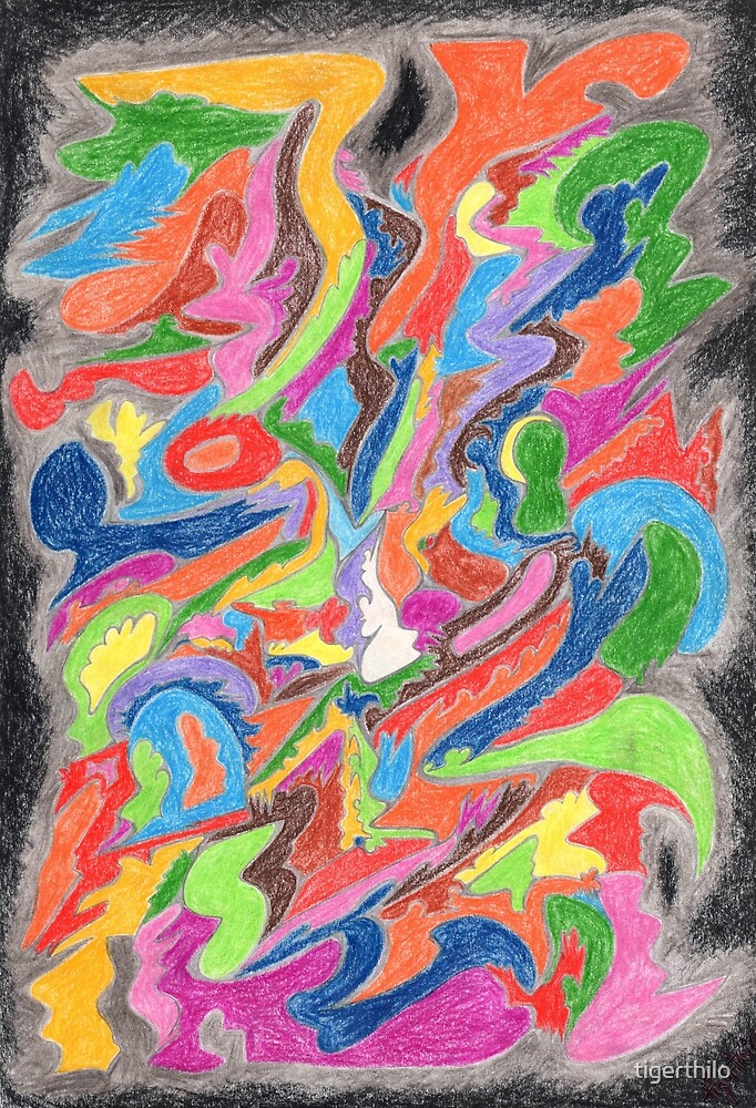 "0102 White Meditation" by tigerthilo Redbubble