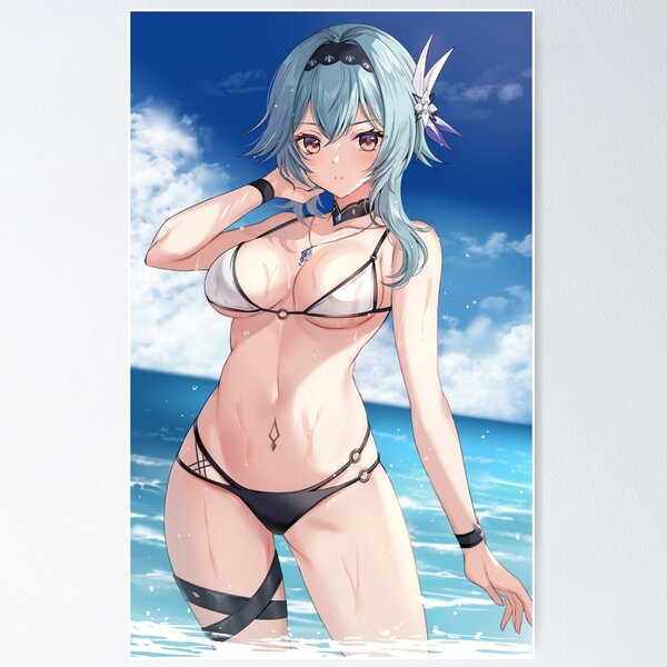 Eula Lingerie Hot Girl Art Poster Wall Scroll Aesthetic Anime