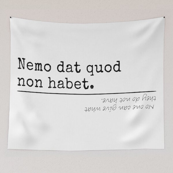 Item preview, No one can give what they do not have - Latin - T-Shirts, Stickers, Magnets, House - VBK - VisionsByKaren designed and sold by VisionsByKaren.