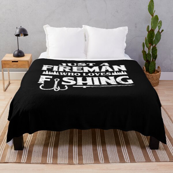 Item preview, Just a Fireman who loves fishing designed and sold by FanaticTee.