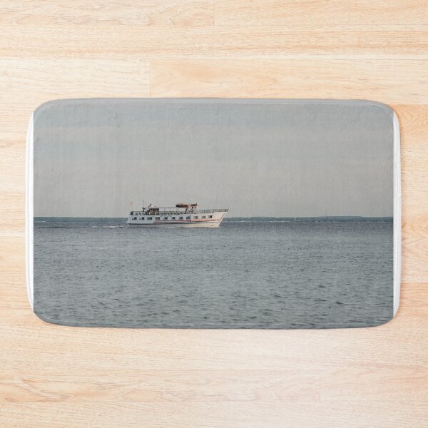 Item preview, boat on the lake michigan designed and sold by LindsayVTravels.