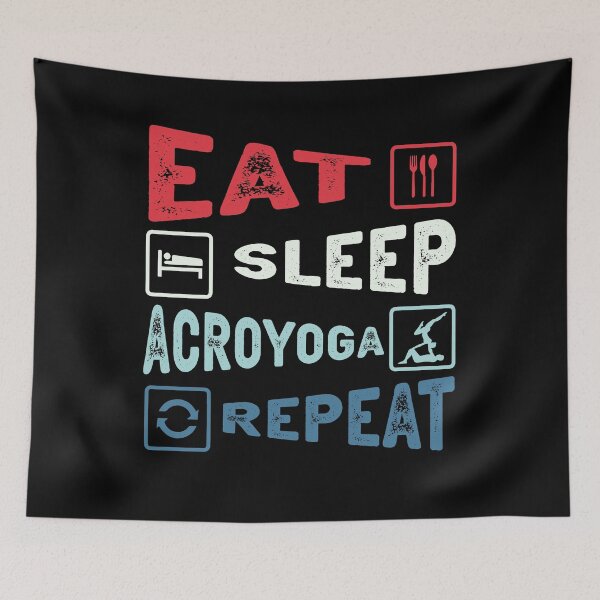 Item preview, Eat Sleep Acroyoga Repeat Acroyoga Lovers designed and sold by Digital Story Time.