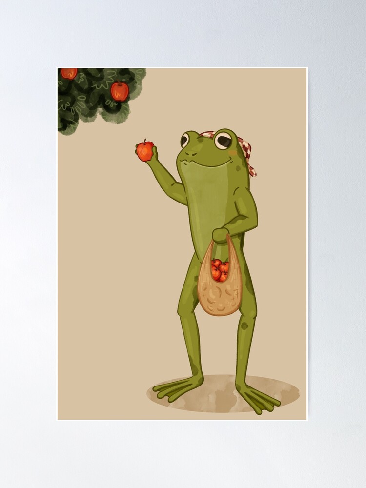 Tacky Apple Picking Frog | Poster