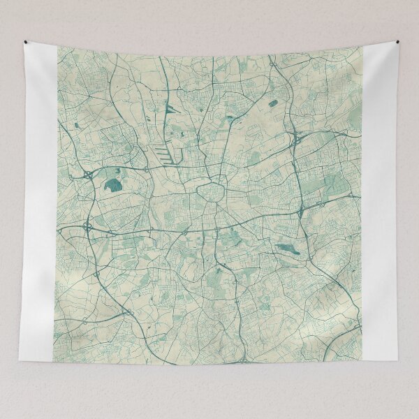 Item preview, Dortmund Map Blue Vintage designed and sold by HubertRoguski.