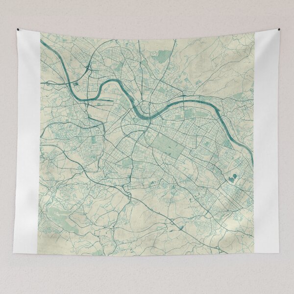 Item preview, Dresden Map Blue Vintage designed and sold by HubertRoguski.