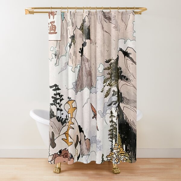 Stunning Anime Shower Curtain For a Cozy Bathroom 