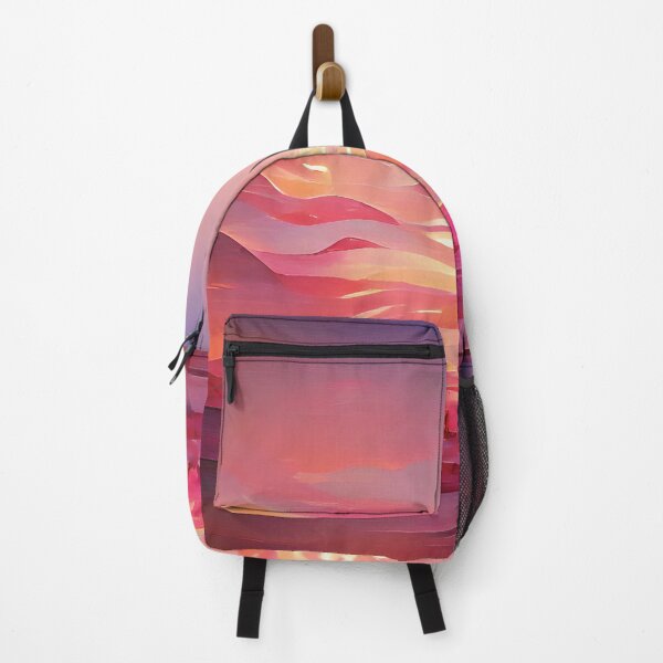 Item preview, Pink Blue Sunset Painting designed and sold by Unaiza Khalid.