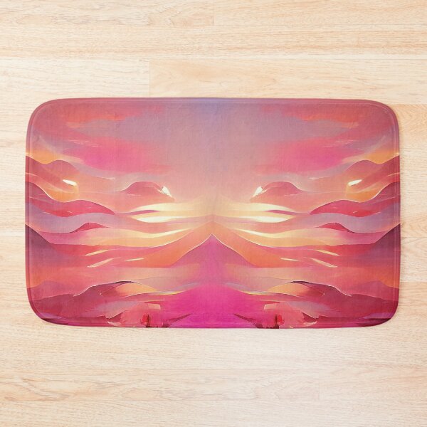 Item preview, Pink Blue Sunset Painting  designed and sold by Unaiza Khalid.
