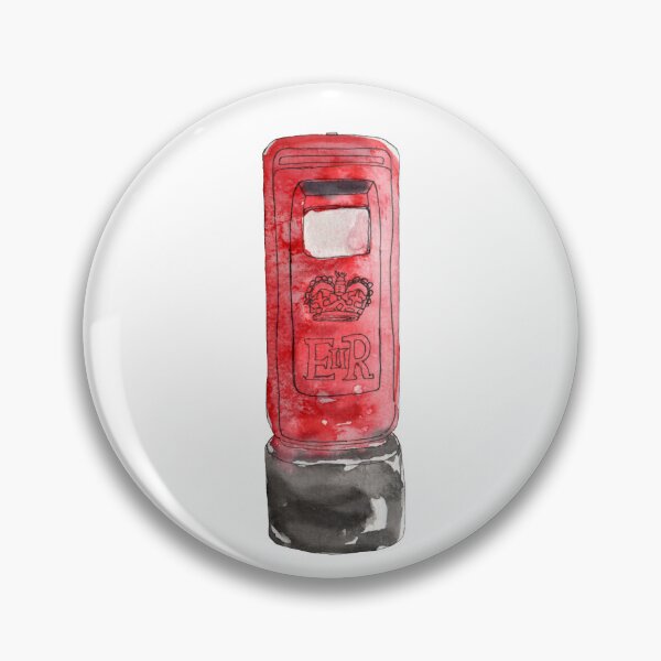 Item preview, Post Box - Red - Watercolour  designed and sold by RosalieReeves.