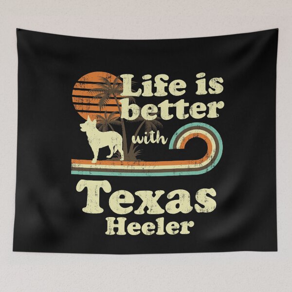 Item preview, Life is Better with Texas Heeler Vintage designed and sold by rafaeltto.