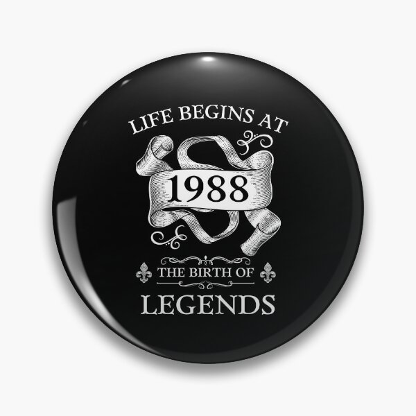 Item preview, Life Begins at 1988 The Birth of Legends , Vintage Birthday designed and sold by ShawnDzign.