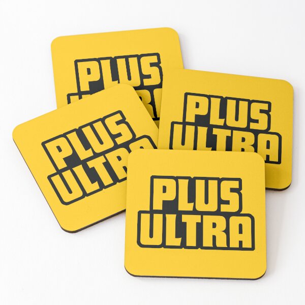 PLUS ULTRA! Word Art Coasters (Set of 4)