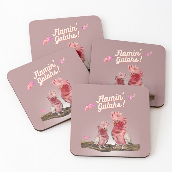 Item preview, Flamin' Galahs! quirky digital artwork celebrating Aussie Galahs designed and sold by BoganSlogan.