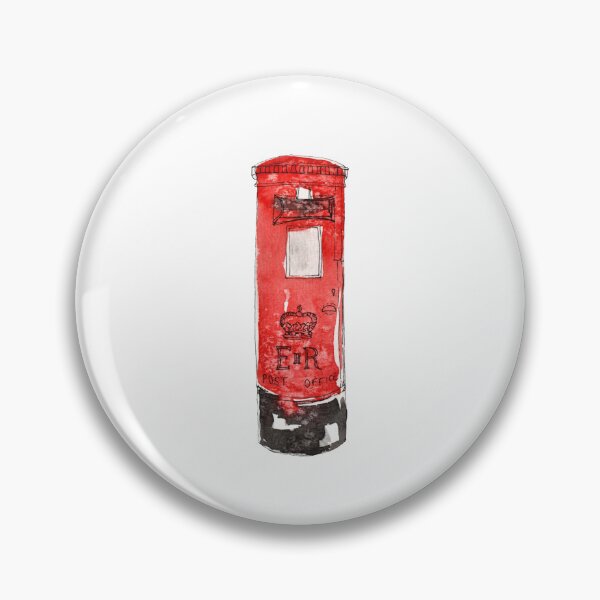 Item preview, Post Box - Red - Watercolour  designed and sold by RosalieReeves.