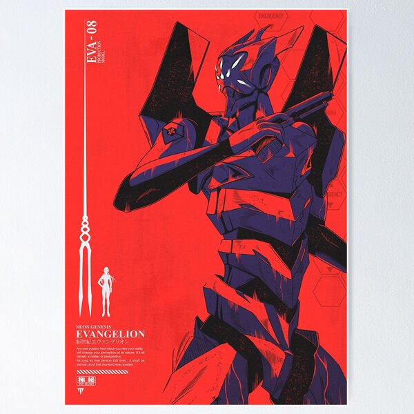 Eva-08 Neon Genesis Evangelion Poster for Sale by brianmattesond