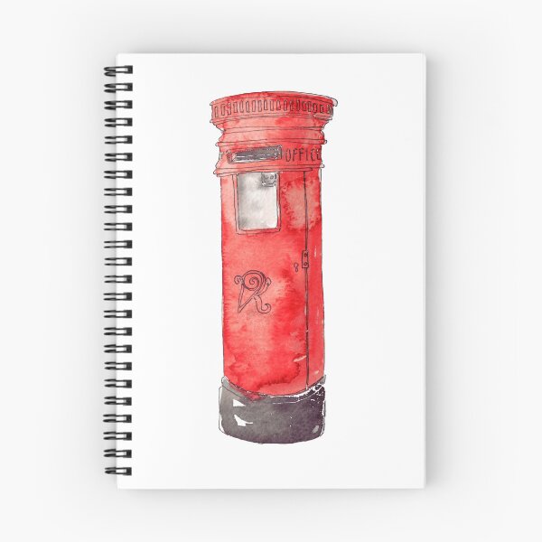 Item preview, Post Box - Red - Watercolour  designed and sold by RosalieReeves.