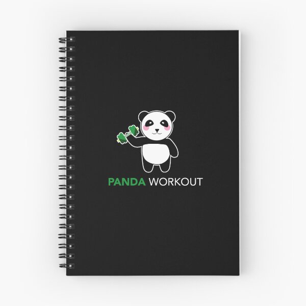 Item preview, Cute Funny panda workout with dumbbell in hand designed and sold by swprintables.