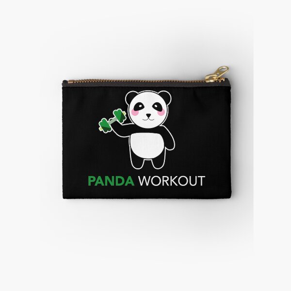 Item preview, Cute Funny panda workout with dumbbell in hand designed and sold by swprintables.