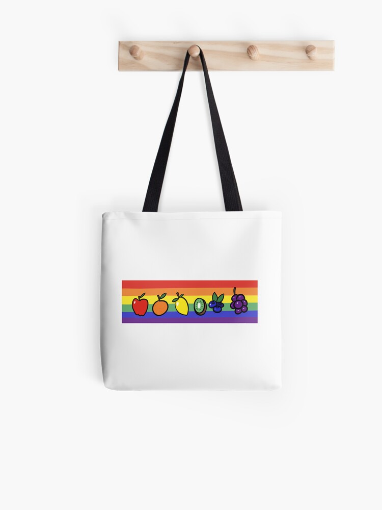Fruity Gay Pride LGBTQ+ Pride Rainbow Apparel Tote Bag