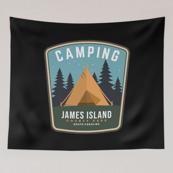Item preview, James Island County Park Campsite Camping South Carolina Campsite designed and sold by Friday NightCo.