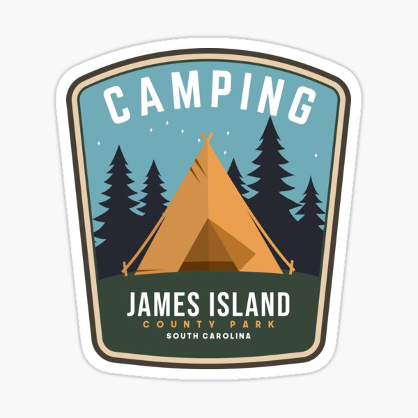 Item preview, James Island County Park Campsite Camping South Carolina Campsite designed and sold by Friday NightCo.
