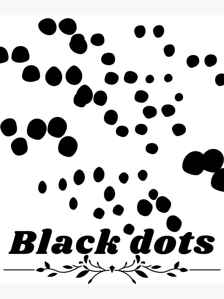 "Black dots" Sticker for Sale by RAJSHIVA Redbubble