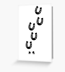 Horseshoe Track Greeting Card