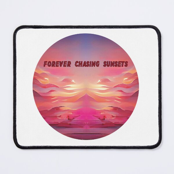 Item preview, Pink n Blue Sunset Painting - Forever Chasing Sunsets designed and sold by Unaiza Khalid.