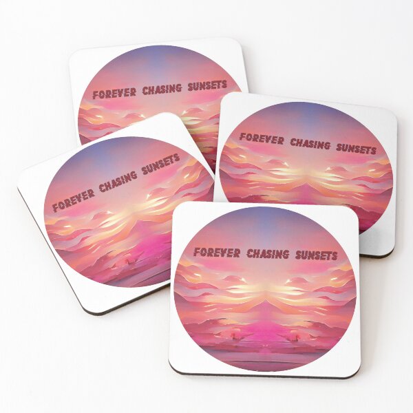Item preview, Pink n Blue Sunset Painting - Forever Chasing Sunsets designed and sold by Unaiza Khalid.