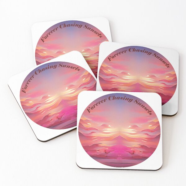 Item preview, Pink n Blue Sunset Painting - Forever Chasing Sunsets designed and sold by Unaiza Khalid.