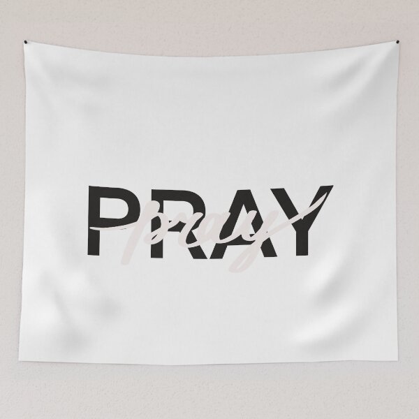 Item preview, Pray.  Motivational quote.  Lettering  designed and sold by Drevych-shop.