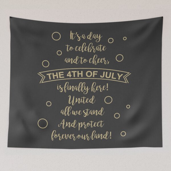 Item preview, The fourth of July - United all we stand and protect forever our land - Happy Independence Day designed and sold by thewishdesigns.