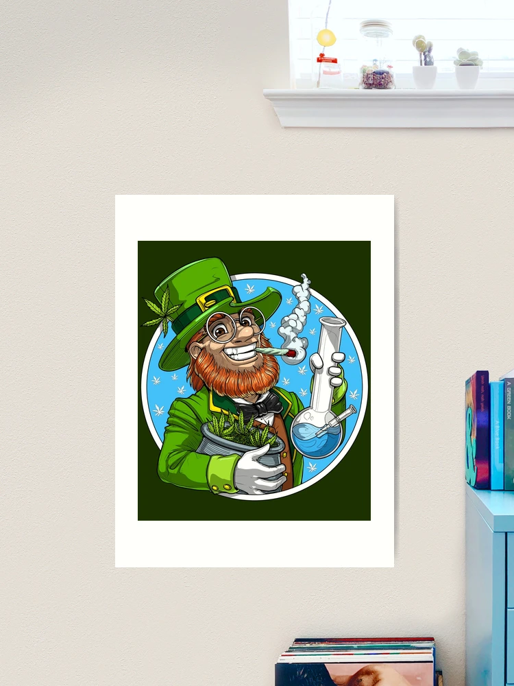 Leprechaun Smoking Weed