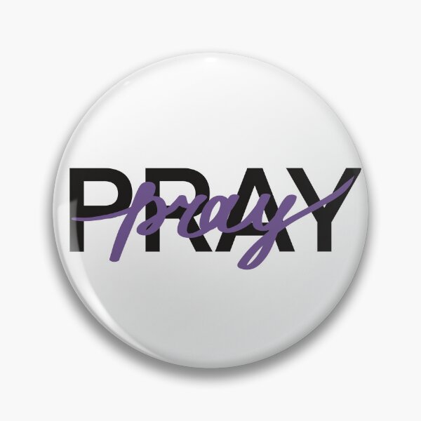 Item preview, Pray.  Violet Motivational quote.  Lettering  designed and sold by Drevych-shop.