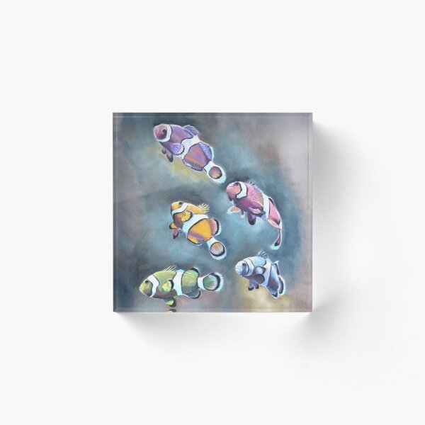 Les petits clowns Bloc acrylique