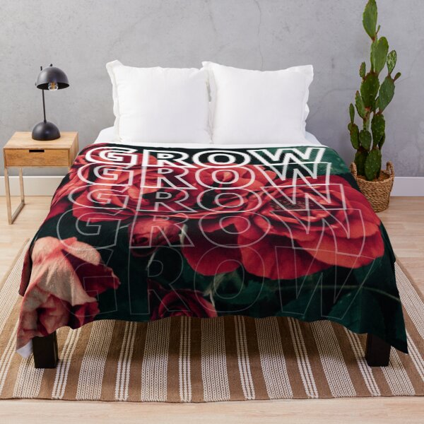 Item preview, GROW (above) - Romantic Bright Red Flowers, Floral Petals, Fantasy Aesthetic designed and sold by AliceSLee.