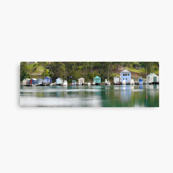 Boathouses Narooma Canvas Print