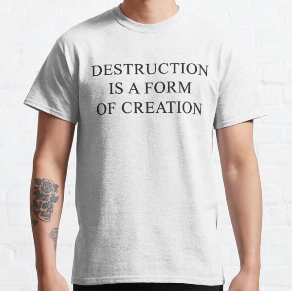 Destruction is a form of creation" iPad Case & Skin for Sale by cybersapiens